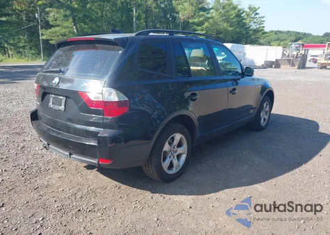 2007 BMW X3 3.0Si z USA, uszkodzony, nr VIN WBXPC934X7WJ01095